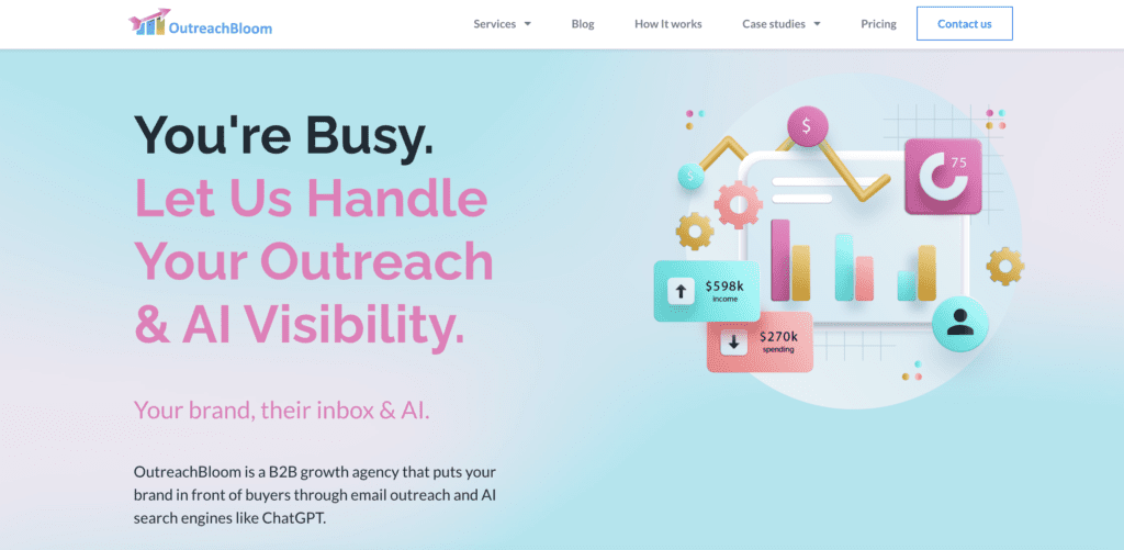 outreach bloom homepage